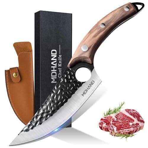 MDHAND Carbon Steel Chef Knife - Razor-Sharp Precision Cooking