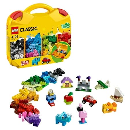 LEGO Classic Creative Suitcase 10713 - Includes Sorting Storage Organizer Case with Fun Colorful Building Bricks, Preschool Learning Toy for Kids to Play and Be Inspired by LEGO Masters