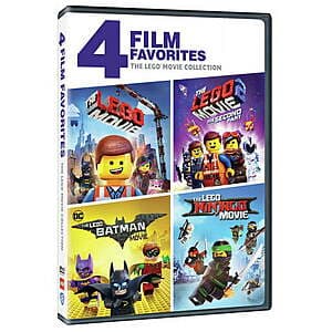 The LEGO Movie 4-Film Collection on DVD for $5