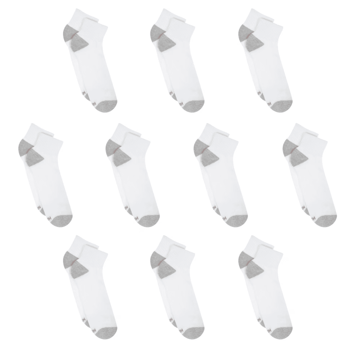 20 Pairs of Hanes Super Value Men's Socks Walmart