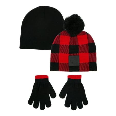 Berkshire Boys Beanie Hats with Gloves Set, 3-Piece, One Size