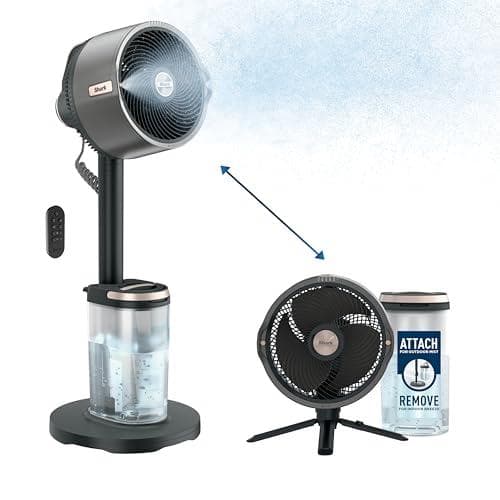 Shark FlexBreeze Pro Mist Fan w/ Removable Water Tank Amazon