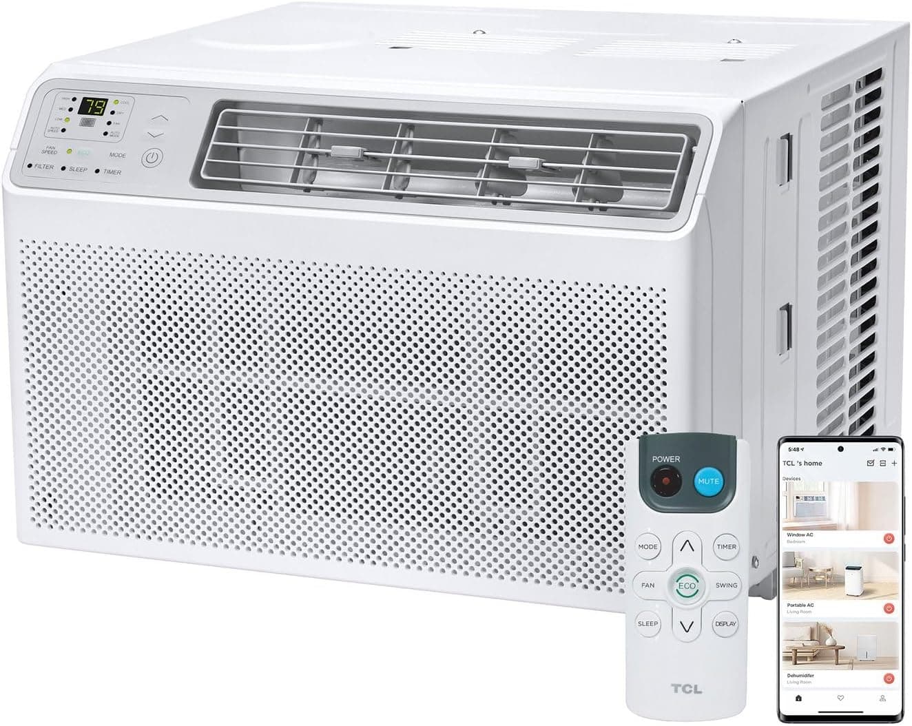 Powerful Smart Window AC: TCL 8000 BTU Compact Cooling
