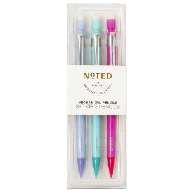 Noted by Post-it 3pk Multi-Color Mechanical Pencils