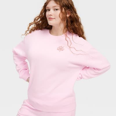 Women's Crewneck Pullover Sweatshirt Soft Pink - Roller Rabbit x Target M