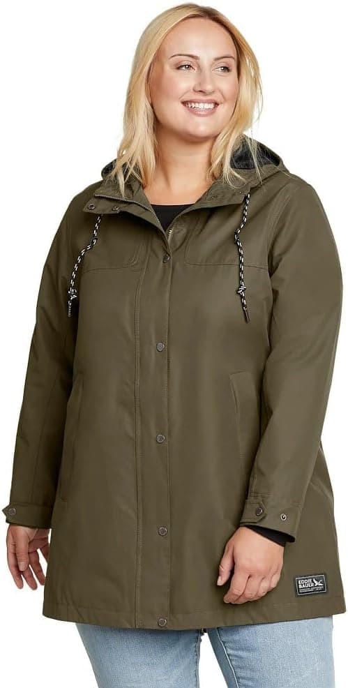 Save Big on Eddie Bauer Women's Waterproof Rain Parka