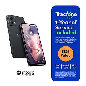 Tracfone Motorola moto g Power 5G Smartphone with 1-Yr Plan