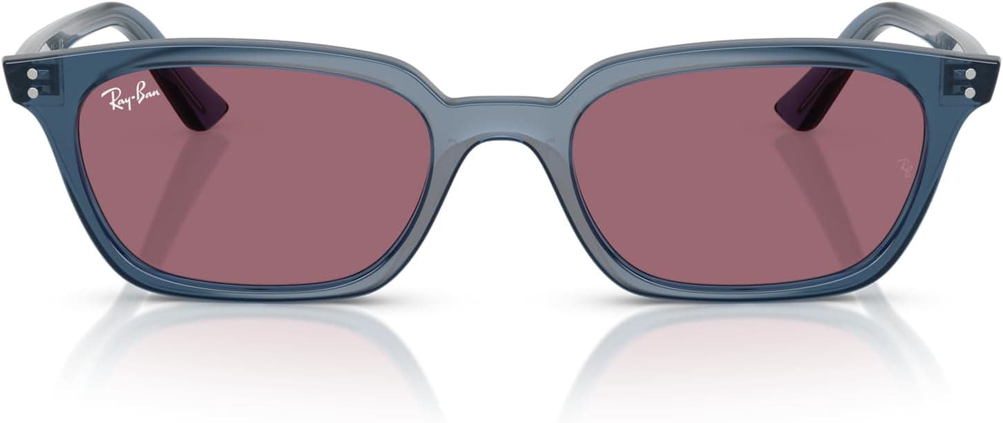 Ray-Ban RB4456F Zaya Sunglasses: 50% Off Light Blue/Violet