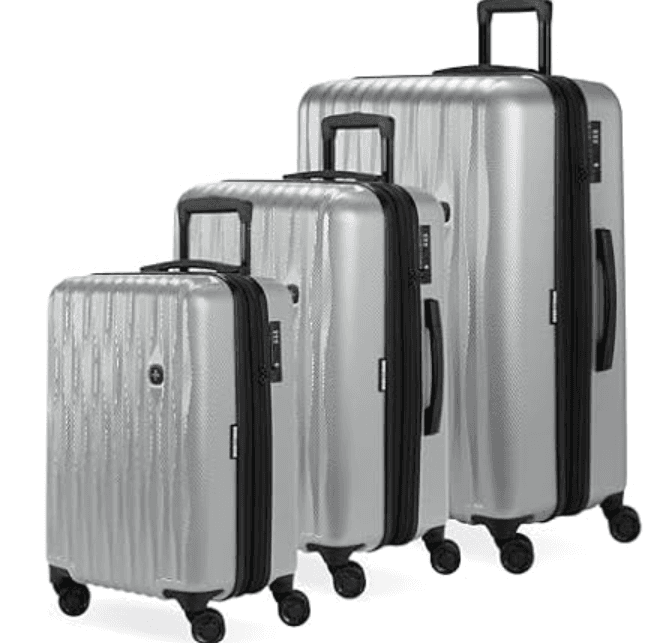 SwissGear 3-Piece Energie Hardside Expandable Luggage with Spinner Wheels