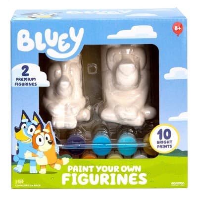 Bluey 2ct Paint -Your -Own Figurines Craft Kit
