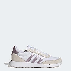 adidas Women's Run 60s 2.0 Shoes in White/Purple/Gray, Just $21 with Free Shipping