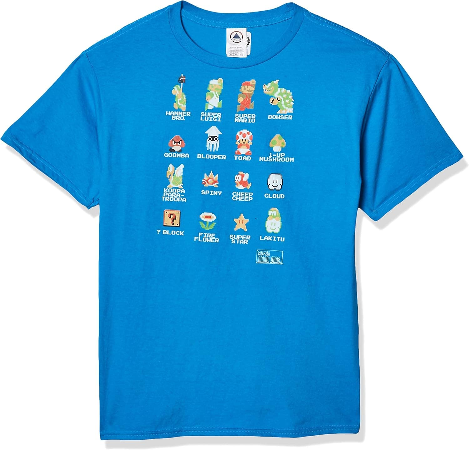 Nintendo Pixel Tee - Turquoise, X-Small
