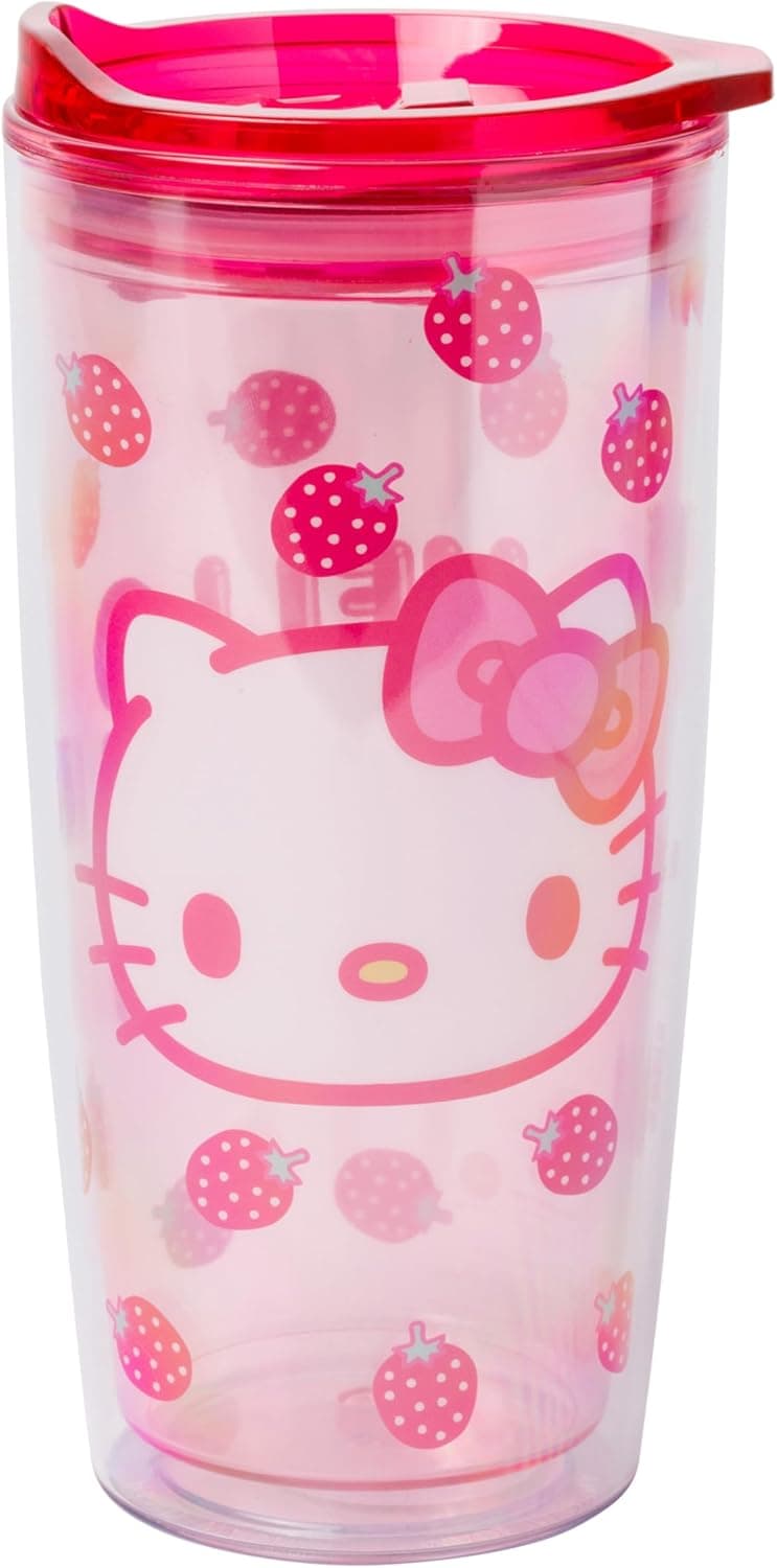 Sip in Style with Hello Kitty's Strawberry Tumbler