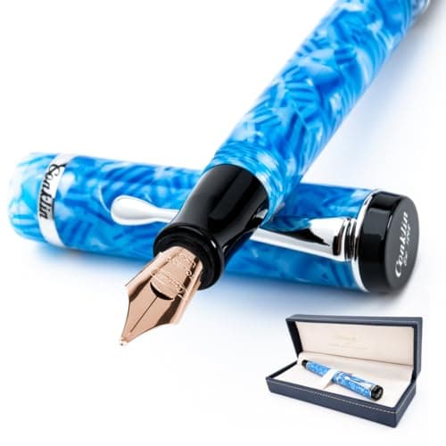 Conklin Duragraph Fountain Pen - Elegant Blue Nib for Professionals