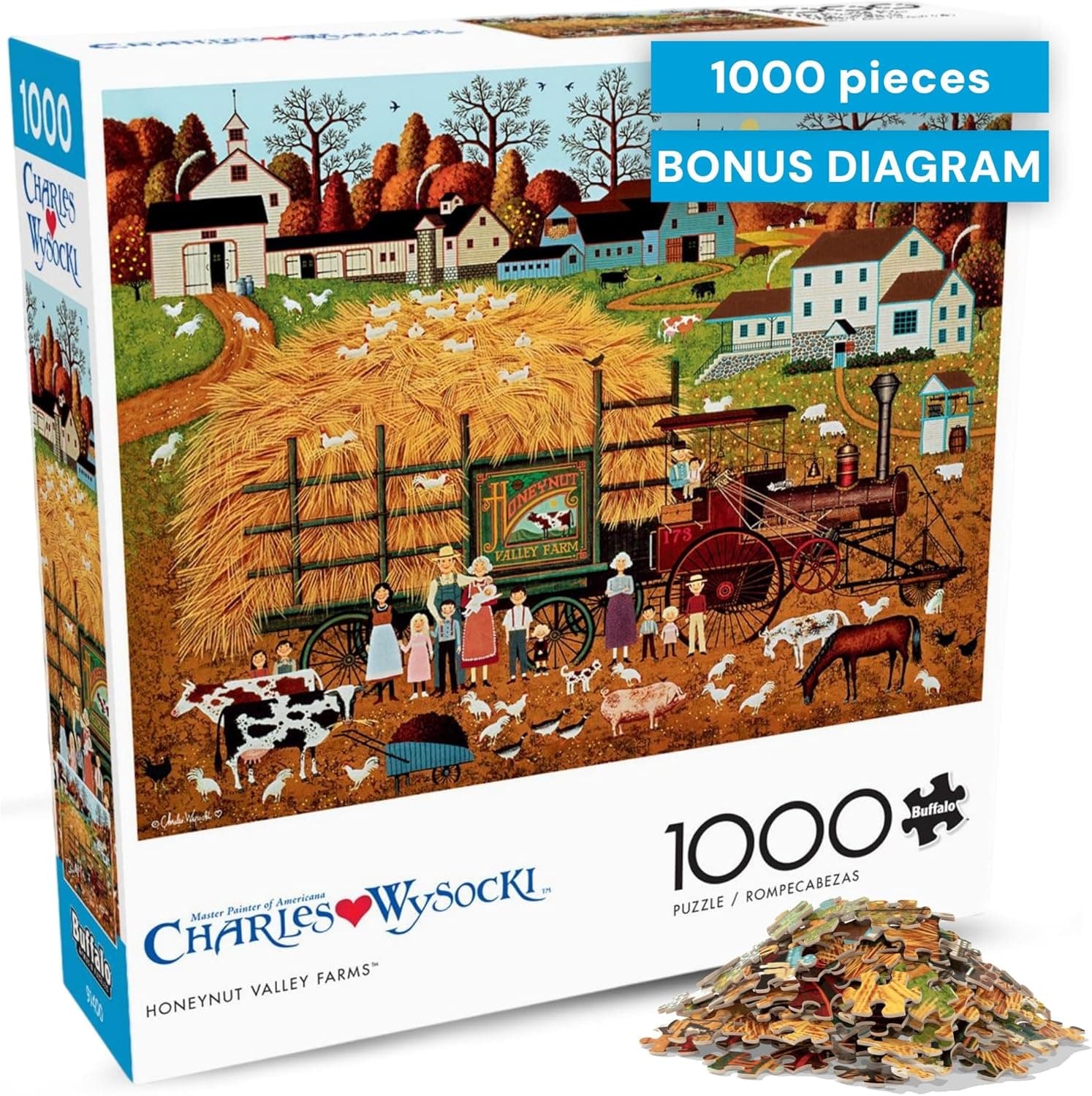 Immerse Yourself in Rustic Charm with the Buffalo Games Honeynut Valley Farm Puzzle