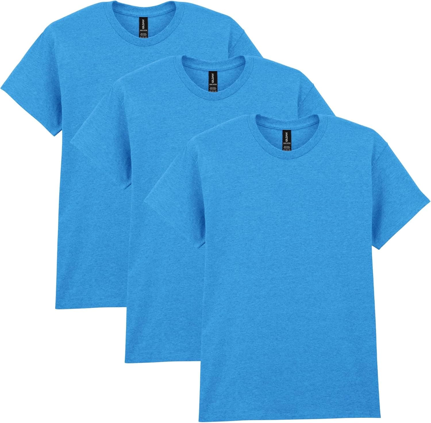 Gildan Men's 3-Pack Heavyweight T-Shirts - Huge Savings!