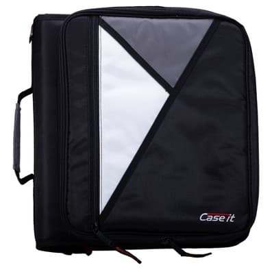 Case-it 2" Laptop Zipper Binder Black
