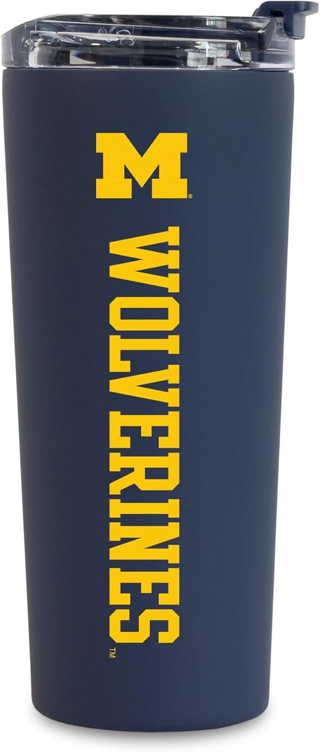 Rico Industries Michigan Wolverines 24oz Stainless Steel Tumbler