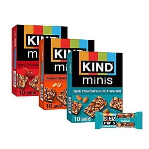 Prime Members: Delicious KIND Bar Minis Variety Pack for $10.90