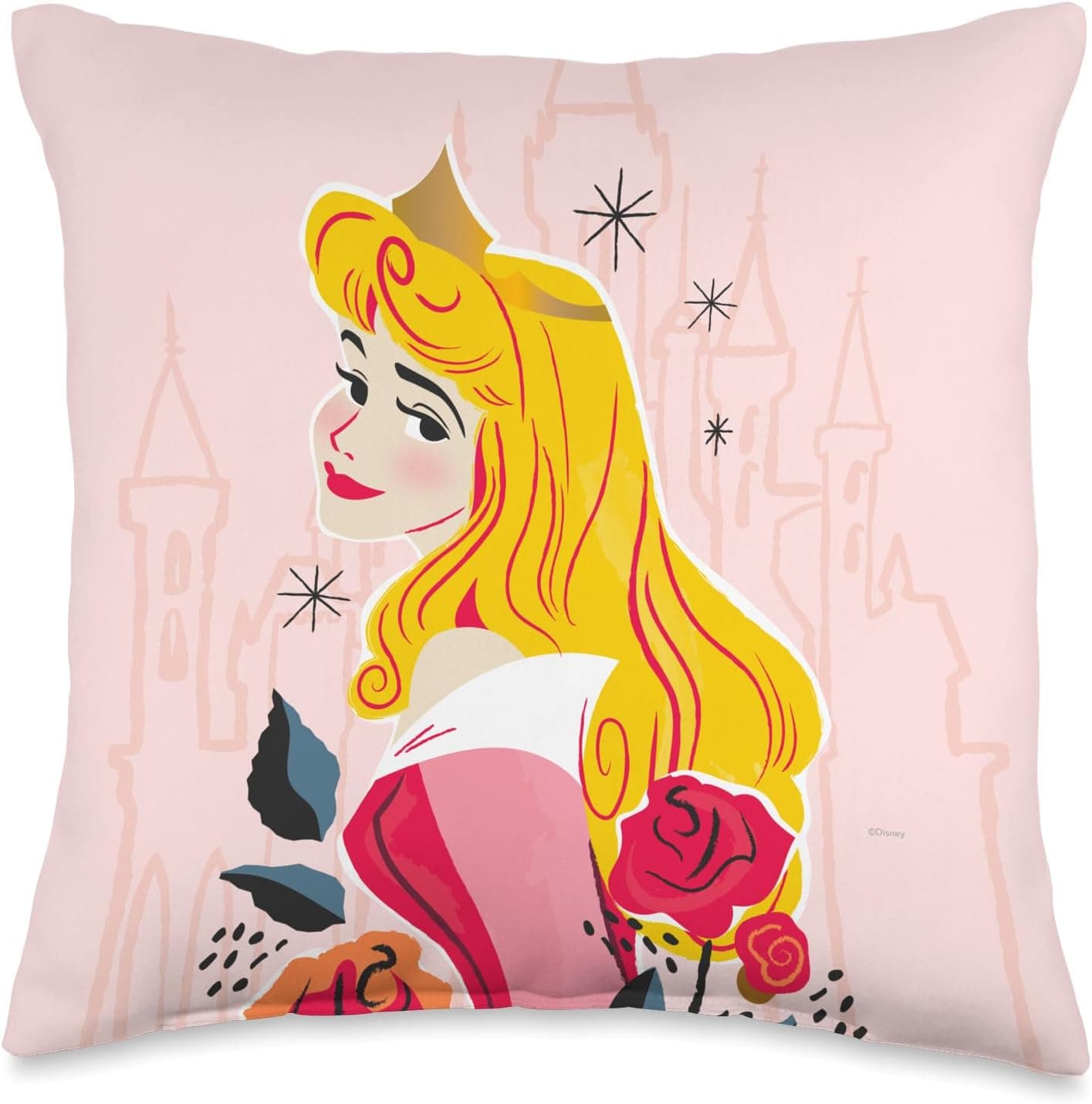 Snooze in Comfort with Disney Princess Aurora Throw Pillow