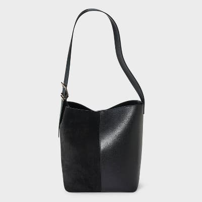 Shoulder Bucket Bag - A New Day™ Black