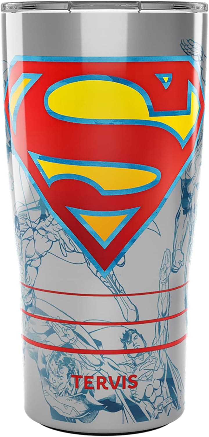 Tervis Superman Insulated Tumbler - Keep Drinks Hot or Cold