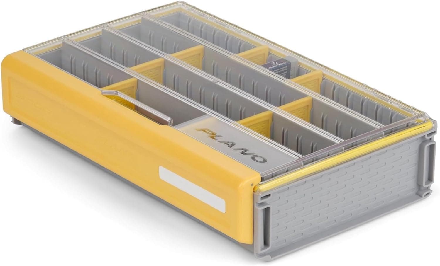 Plano EDGE 3700 Premium Deep Tackle Utility Box, Clear and Yellow, Waterproof and Rust-Resistant Bait and Terminal Tackle Storage Organization Box