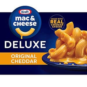 Kraft Deluxe Mac & Cheese: Original Cheddar Flavor