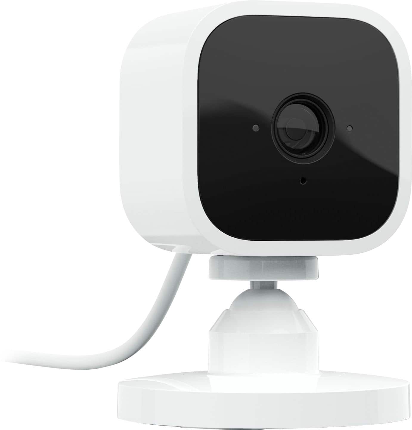 Blink - Mini - Compact indoor plug-in smart security camera, 1080p, night vision, motion detection, 2 way audio – 1 cam - White