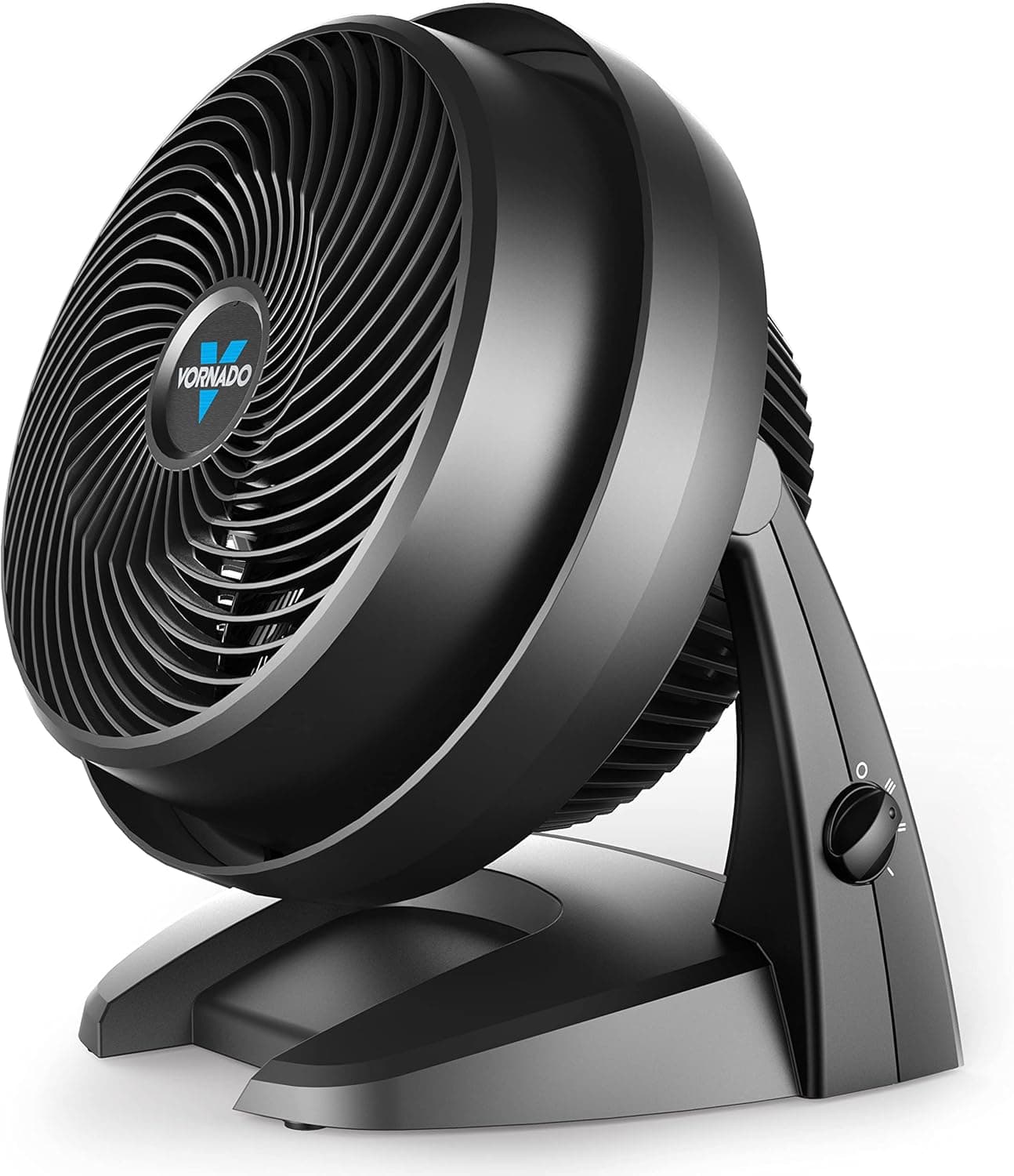 Vornado 630 Mid-Size Whole Room Air Circulator, 3-Speed, Floor Fan for Bedroom, Office, Home, Adjustable Tilt Head, 9 in, Quiet Cooling, Large Electric Fan, Black