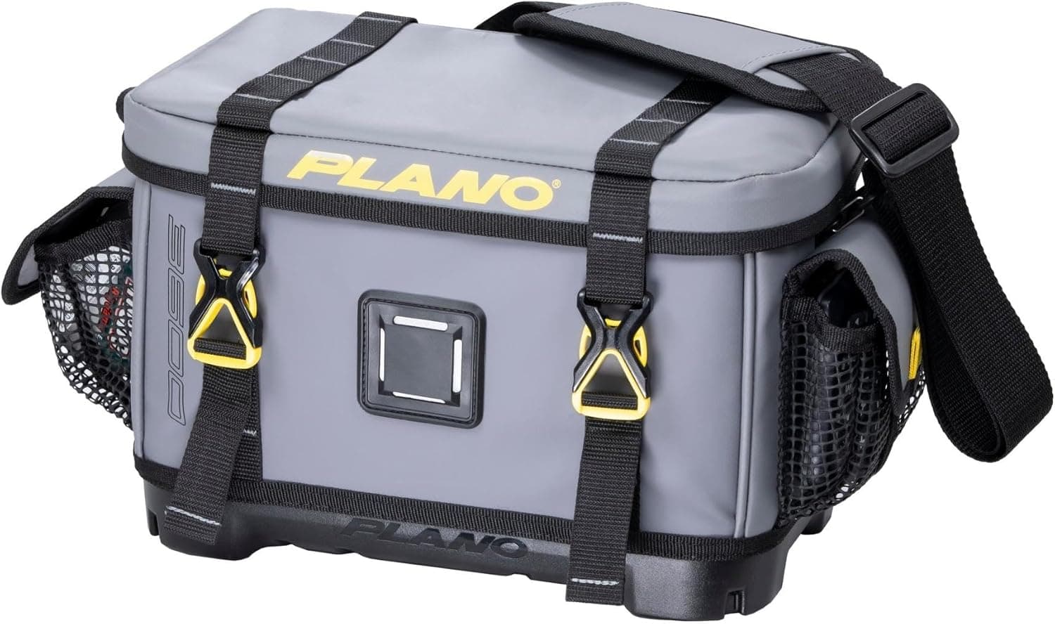 Plano Z-Series 3600 Tackle Bag, Medium, Gray 500D PVC Fabric, Includes 2 3600 StowAway Storage Utility Boxes, Waterproof and Non-Slip Base Soft Tackle Box