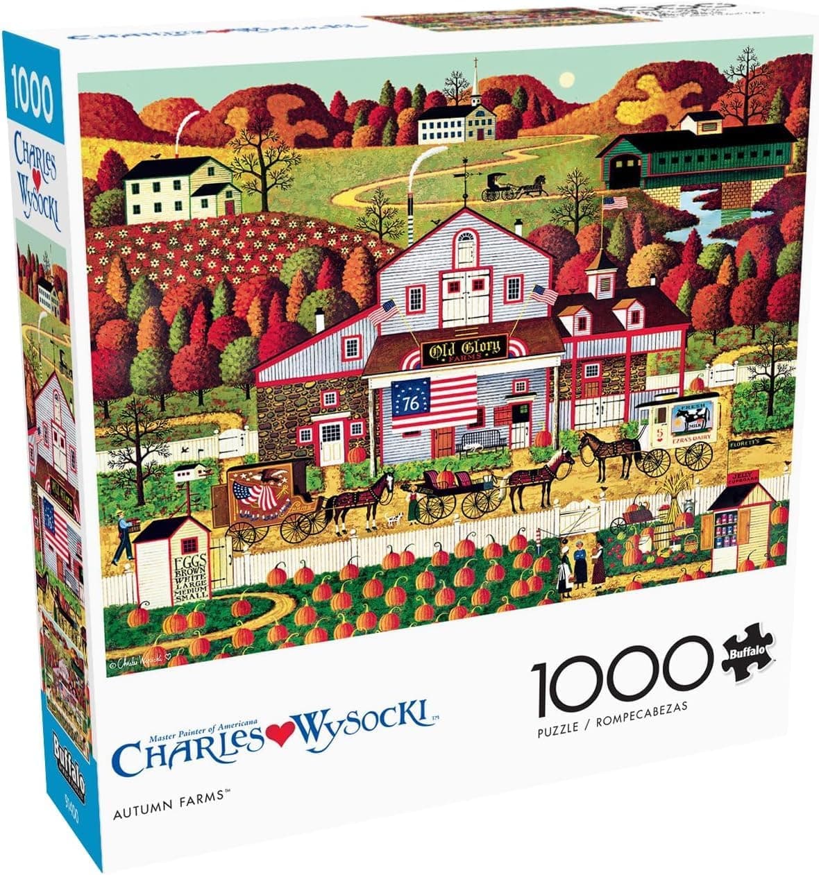 Vibrant Fall Puzzle: Buffalo Games Autumn Farms 1000-Piece