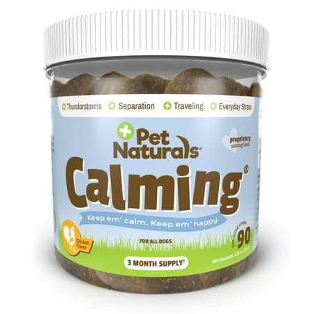 Pet Naturals Calming for Dogs, Anxiety Support Supplement, 90 Bite-Sized Chews