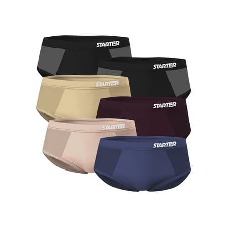Starter Women's Seamless Briefs Underwear, 6-pack