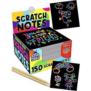 150-Ct Purple Ladybug Scratch Art Mini Notes - Just $5.60