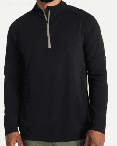 Ozark Trail Men's Textured Quarter Zip Pullover Walmart