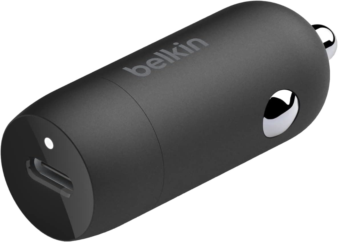Belkin's Compact Fast Car Charger - Power Up Your Devices on the Go