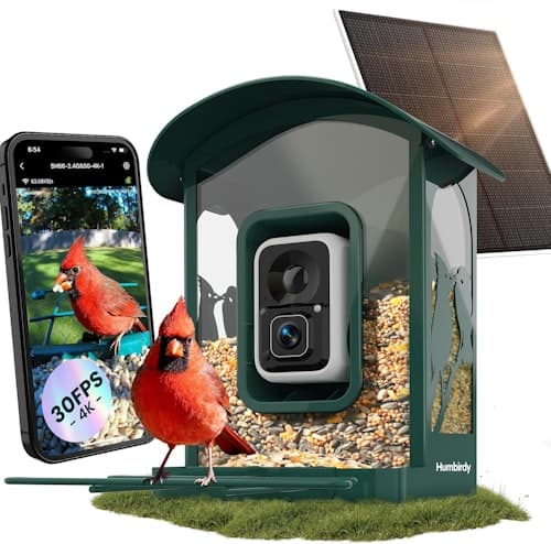 Humbirdy 4K Solar Bird Feeder w/ Camera