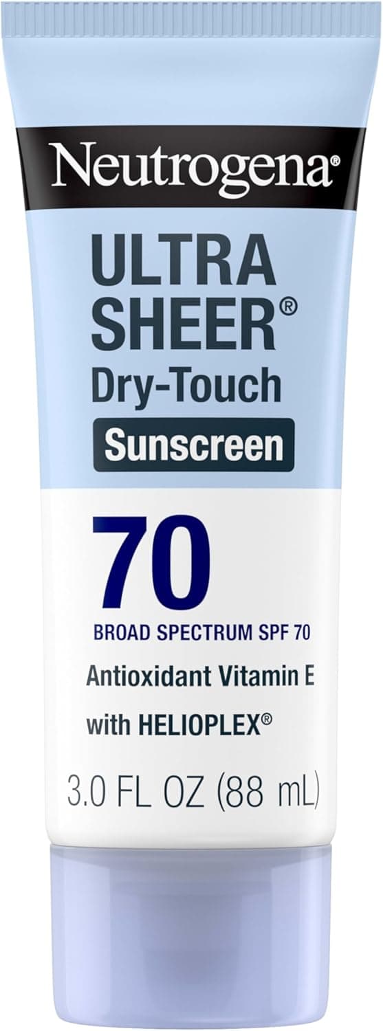 Neutrogena Ultra Sheer Sunscreen: Broad Spectrum SPF 70