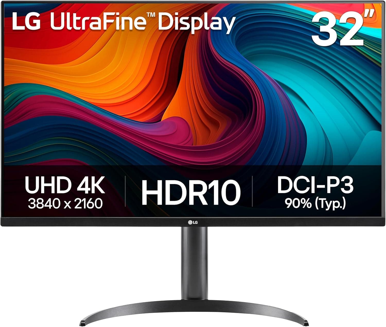 LG 32-inch Ultrafine 4K UHD Monitor with HDR10 and Adjustable Stand