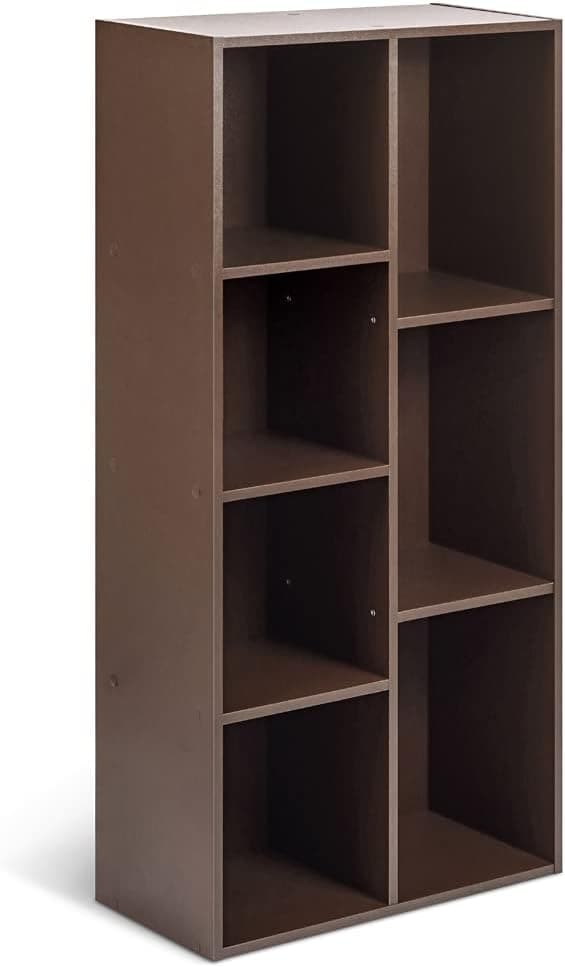 Versatile Storage: Amazon Basics 7-Cube Bookcase
