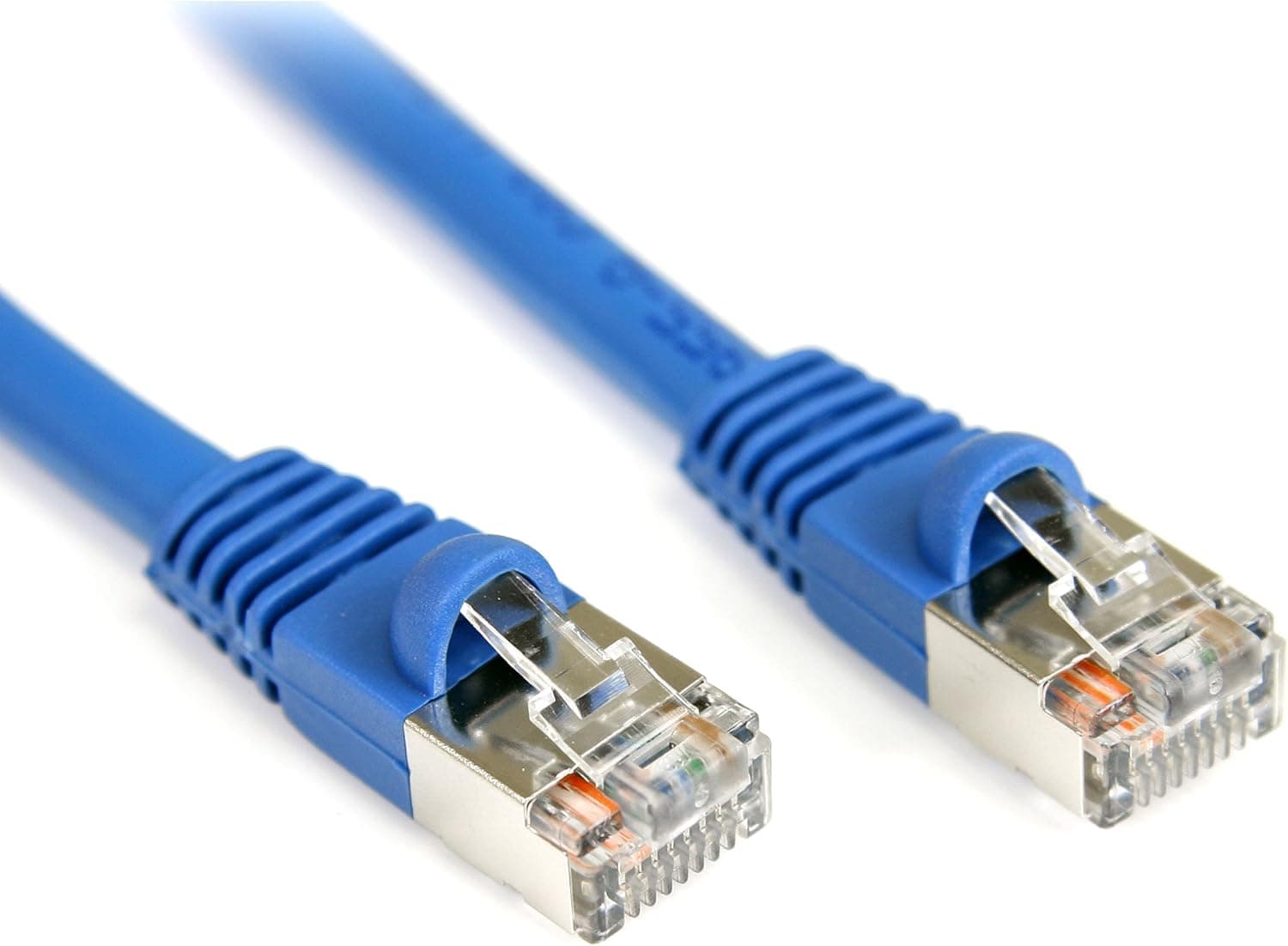 StarTech.com 3 ft Cat5e Blue Snagless Shielded RJ45 F/UTP Cat 5e Patch Cable - 3ft Patch Cord (S45PATCH3BL), 1 Count (Pack of 1)