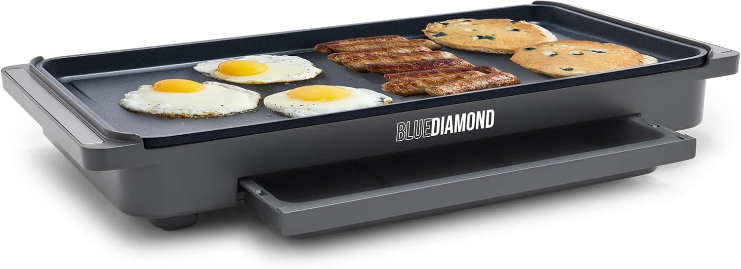 Elevate Breakfast with Blue Diamond's Extra-Large Electric Griddle