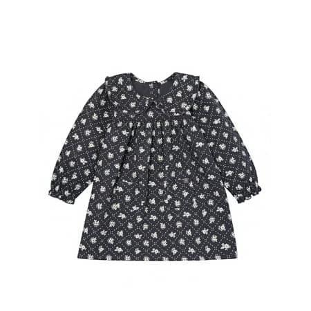 Modern Moments by Gerber Toddler Girl Ruffle Dress with Collar, Sizes 12M-5T