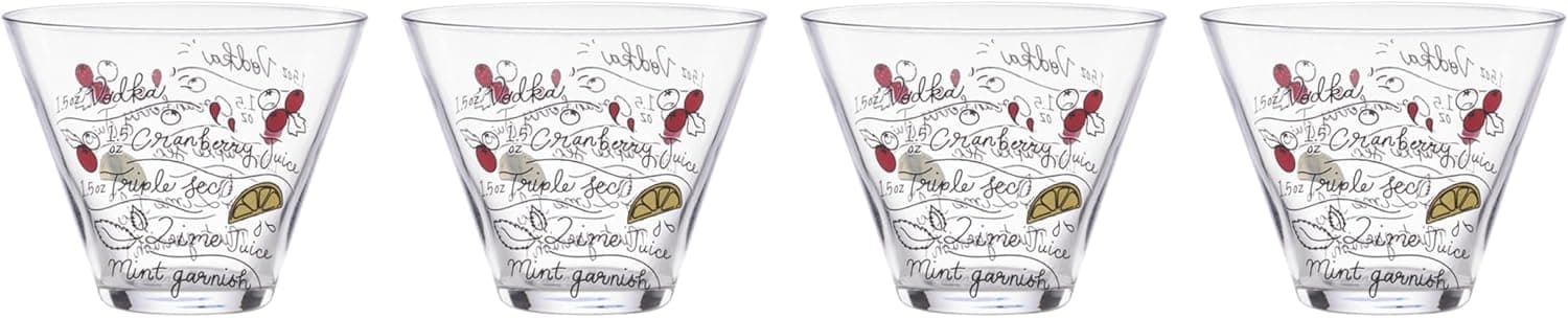 Elevate Your Holiday Cheer with Kate Spade Stemless Martini Glasses