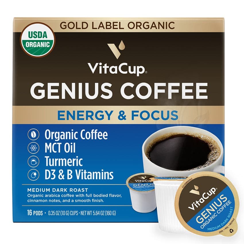 16ct Vitamin Coffee Pods $16 + Free Ship