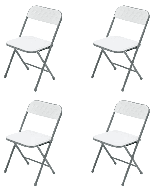Grab Mainstays Resin Folding Chairs at 27% Off