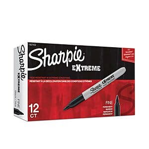 12-Pack Sharpie Extreme Permanent Markers for $10 with Subscription
