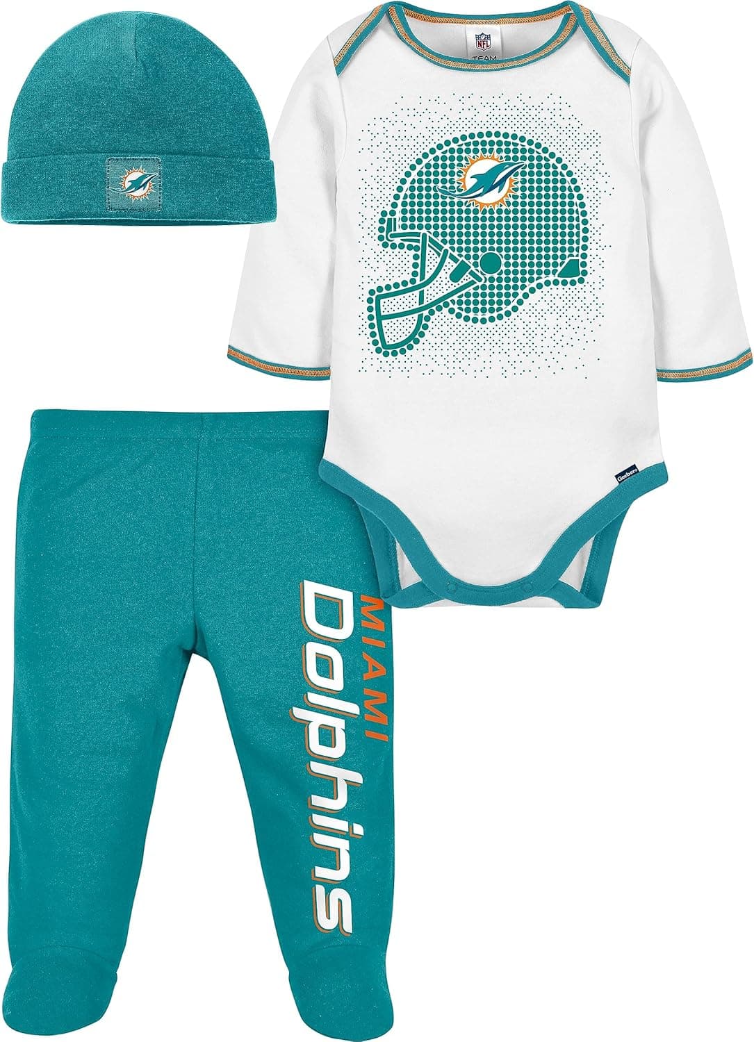 Outfit Your Little Miami Dolphins Fan with Gerber's 3-Pc Set