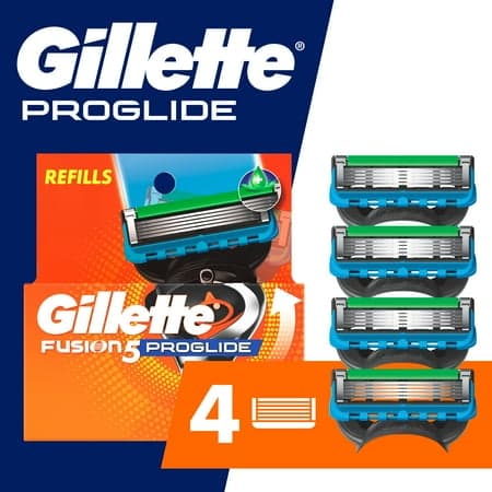 Gillette ProGlide Mens Razor Blades, 4 Blade Refills
